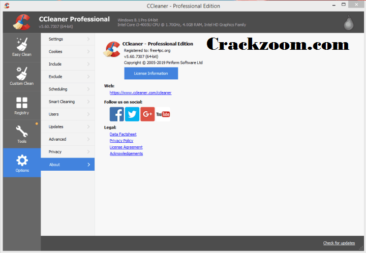 CCleaner Pro Crack - crackzoom.com