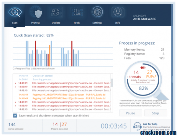 GridinSoft Anti-Malware Crack - Crackzoom.com