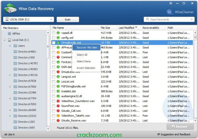 Wise Data Recovery Crack - Crackzoom.com